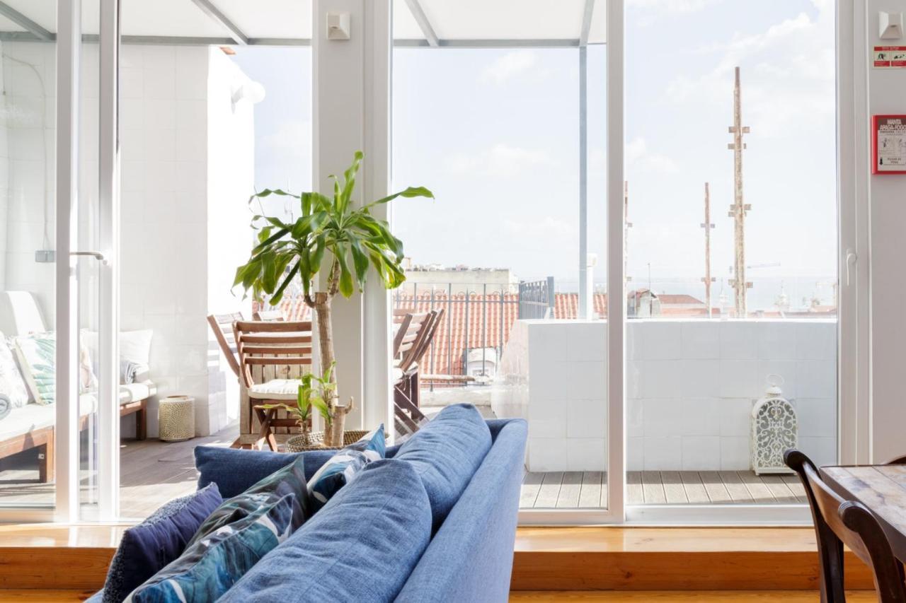 Amazing Rooftop Terrace With River And Historic City View 4 Bedrooms 4 Bathrooms Ac 19Th Century Building Chiado リスボン エクステリア 写真