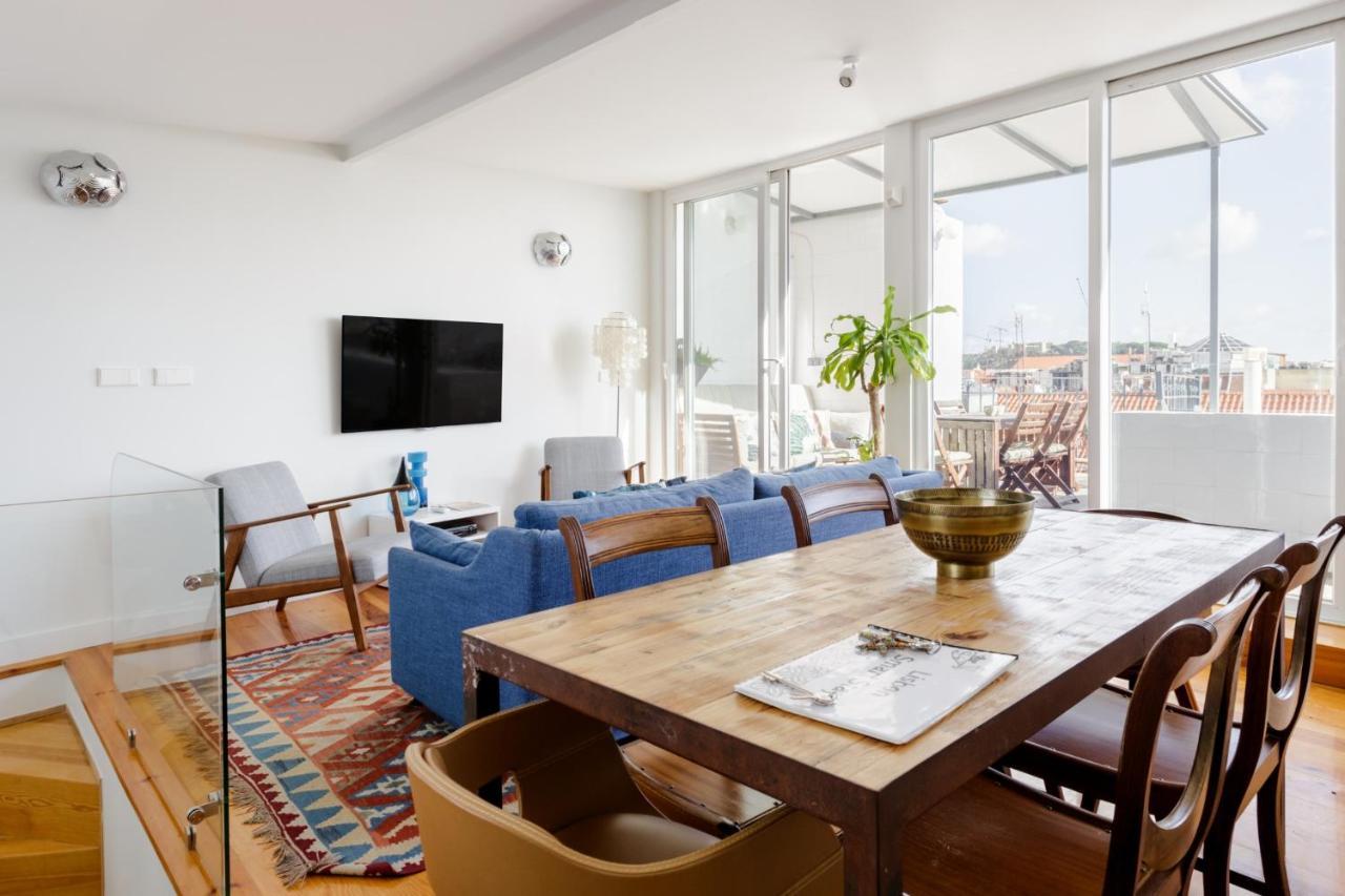 Amazing Rooftop Terrace With River And Historic City View 4 Bedrooms 4 Bathrooms Ac 19Th Century Building Chiado リスボン エクステリア 写真