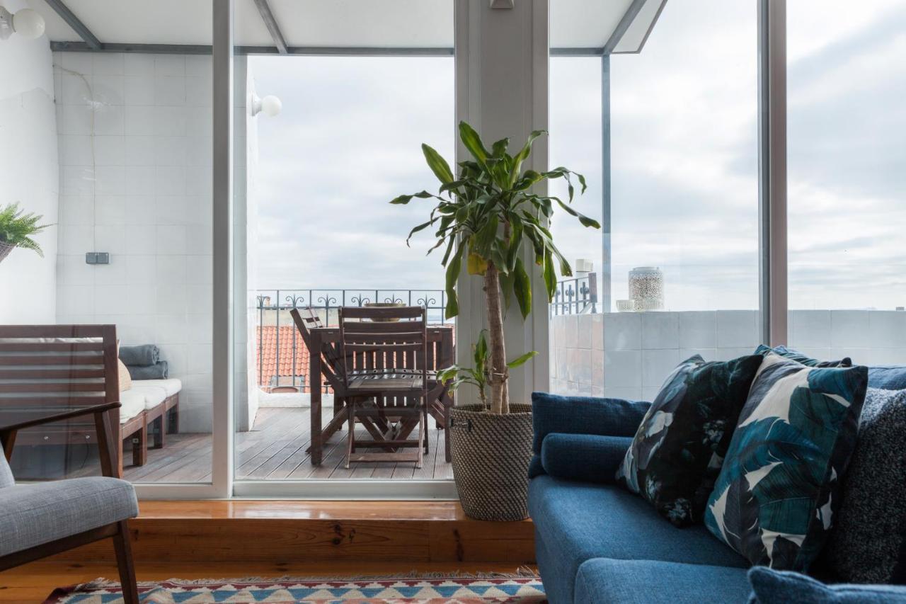 Amazing Rooftop Terrace With River And Historic City View 4 Bedrooms 4 Bathrooms Ac 19Th Century Building Chiado リスボン エクステリア 写真