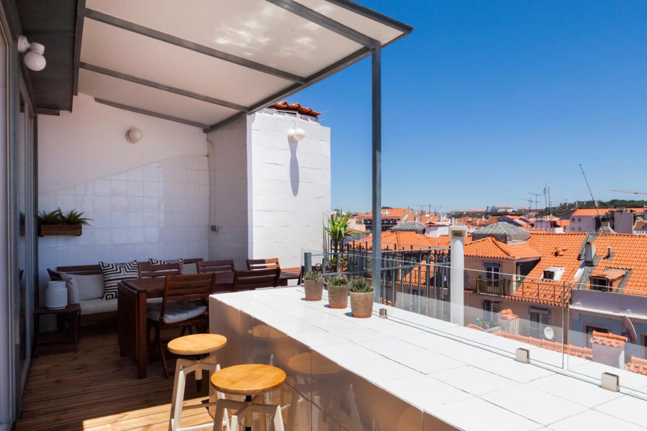 Amazing Rooftop Terrace With River And Historic City View 4 Bedrooms 4 Bathrooms Ac 19Th Century Building Chiado リスボン エクステリア 写真